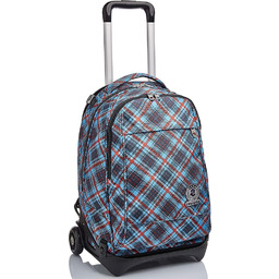 Invicta Rolling backpack, NEW Tech TARTAN Wheeled Book