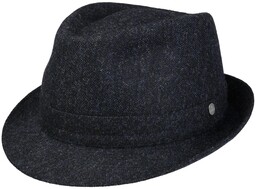 Kapelusz Wełniany Richardson Trilby by Lierys, ciemnoniebieski, cm