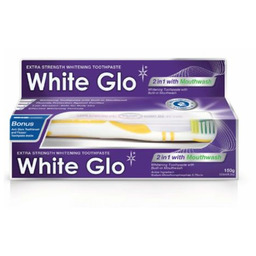 WHITE GLO_SET 2 in 1 with Mouthwash wybielająca