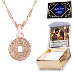 Naszyjnik Pozłacany 925 z Słońcem Słoneczkiem Wisiorek Słońce