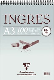 Clairefontaine 96478C  Blok spiralny Ingres Pastel