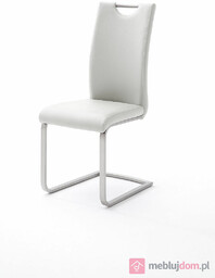 Krzesło z uchwytem PAULO ekoskóra Biały Min. 4
