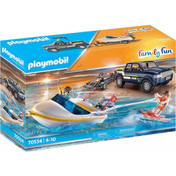 Zestaw Figurek Family Fun 70534 Pickup Z Łodzią