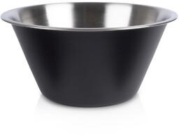 Miska kuchenna stalowa czarna 22 cm, 2 l