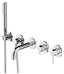 OMNIRES Y1237/1SCR Y bateria wannowa 5-otworowa podtynkowa chrom