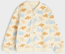 Sinsay - Bluza rozpinana - Kremowy