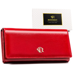 Portfel damski ROVICKY RPX-27A-ML RED czerwony