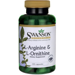 Swanson L-Arginina & L-Ornityna 100kaps