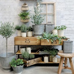 Konsola Loft Chic Antique z Szufladami i Półkami