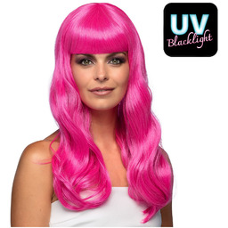 Peruka elegancka różowa