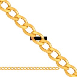 Łańcuszek złoty - pancerka 45cm, próba 585, 0,9gr.