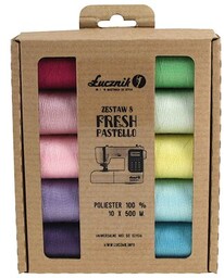 ŁUCZNIK Zestaw nici 04.124 Wielokolorowy (10 sztuk)