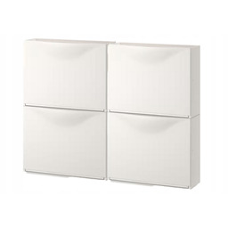 Szafka na buty klucze wąska wysoka wisząca biel