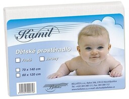Bellatex Prześcieradło jersey dziecięce, biały, 60 x 120
