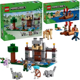 Lego Minecraft Wilcza twierdza 21261 Wilki i Zamek