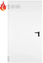 Drzwi Przeciwpożarowe 80cm Białe Ral 9003, EI30 Padilla
