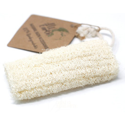 Luffa na Sznurku Naturalna Gąbka do Kąpieli, 12.5cm