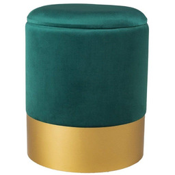 Moos Home Welurowy puf Velvet VWF17B00B-S-Z Moos złoty