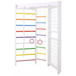 drabinka gimnastyczna narożna Dream biało-kolorowy