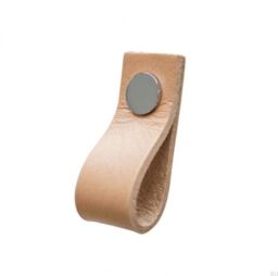 Uchwyt meblowy Loop Skórzany z Chromem