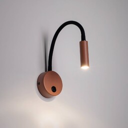 Kinkiet Lagos TK Lighting, możliwość ściemniania, czerwony, sypialnia,