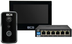 Zestaw wideodomofonowy BCS-MON7700B-S / BCS-PAN1300B-S BCS