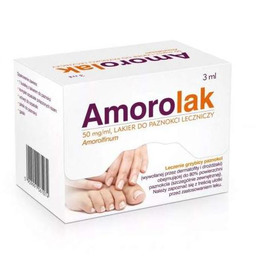 Amorolak lakier do paznokci leczniczy 0,05g/ml- 3ml