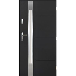 Drzwi zewnętrzne MITIKAS antracyt 90 prawe