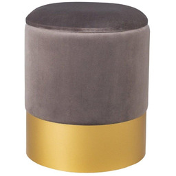 Moos Home Okrągły puf glamour Velvet VWF17B00B-S-S Moos