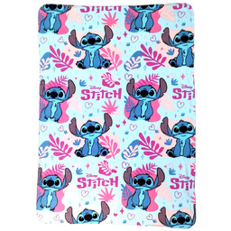 Wielokolorowy miękki kocyk Disney Stitch.