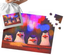 PUZZLE - Pingwiny z Madagaskaru WZORY Z BAJEK