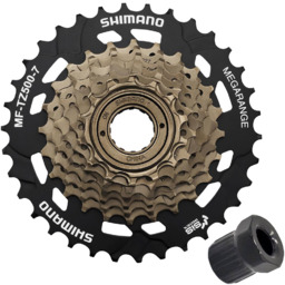 Wolnobieg nakręcany Shimano MF-TZ500 MEGARANGE 7 rz 14-34T