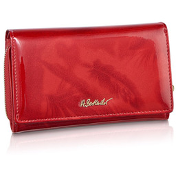 Portfel skórzany BETLEWSKI czerwony BPD-FTS-513