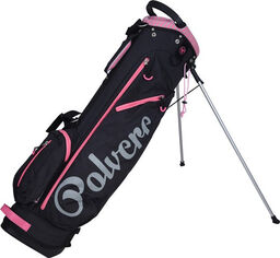 Torba golfowa FastFold Polvere (z nóżkami) czarno-różowa