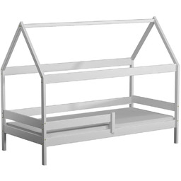 Elior Białe łóżko domek z drewna sosnowego Z2-W23