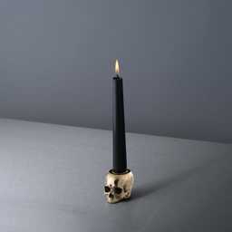 Świecznik Skull Travis Barker Mosiężny Polerowany