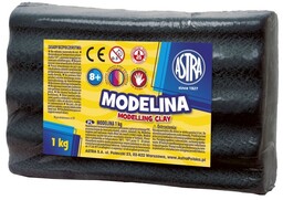 Modelina Astra 1 kg 304111008 304111007, Kolor: Czarny