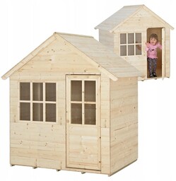 TP TOYS DREWNIANY DOMEK OGRODOWY DLA DZIECI DUŻY