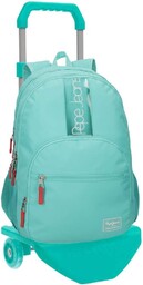 Pepe Jeans Plecak, zielony, 32x44x22 cms, Podwójny plecak