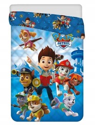 Narzuta Psi Patrol pieski niebieska 140x200 dziecięca pikowana