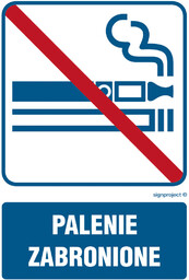 RB038 PALENIE ZABRONIONE, FN - FOLIA SAMOPRZYLEPNA; (500X750MM)
