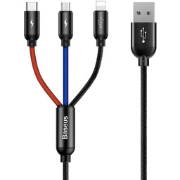 Baseus Three Primary Colors kabel 3w1 USB -
