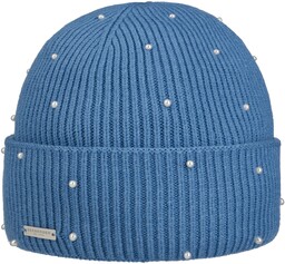 Czapka Dzianinowa Alvana by Seeberger, niebieski, One Size