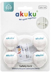 AKUKU Zabezpieczenia do szafek - białe, 2szt. A0648