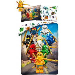 Pościel bawełniana 160x200 lego ninjago dwustronna młodzieżowa