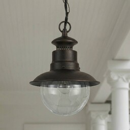 Lampa wisząca zewnętrzna Lindby Eddie, rdza, metal, IP44,
