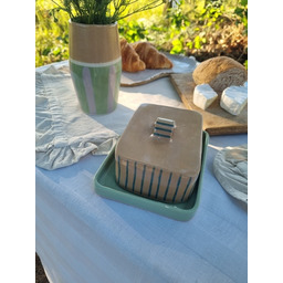 Pakamera Maselnica ceramiczna w paski