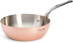 De Buyer Głęboka patelnia, 24 cm, brązowa