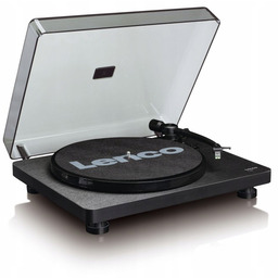 Gramofon Lenco L-30BK Z Pokrywą Usb I Rca