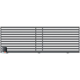 Brama przesuwna segmentowa Dorian ocynk RAL7016 struktura 400